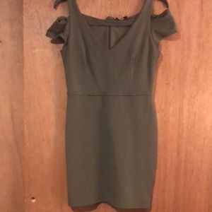 BEBE Olive Green Cocktail Dress